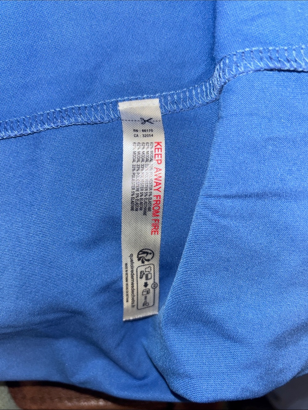 Blue Women's Drawstring Lounge Pants and Top, sold together. By Anthropologie. - Picture 10 of 10